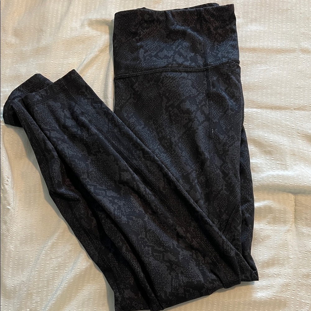 all in motion Black Leggings Snakeskin print